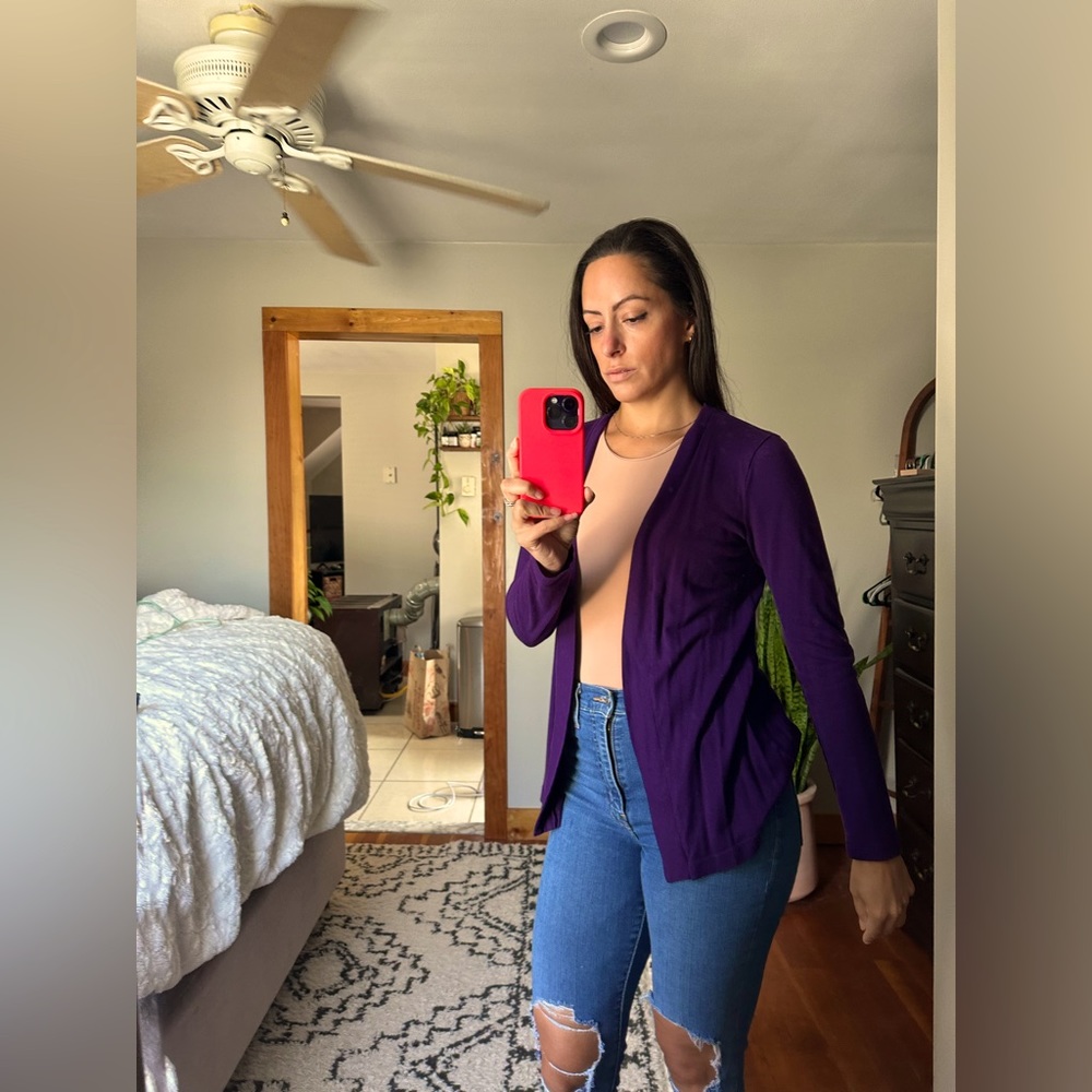 J crew Purple top - Picture 3 of 5